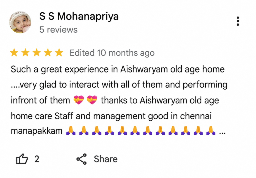 Google Review by S S Mohanapriya